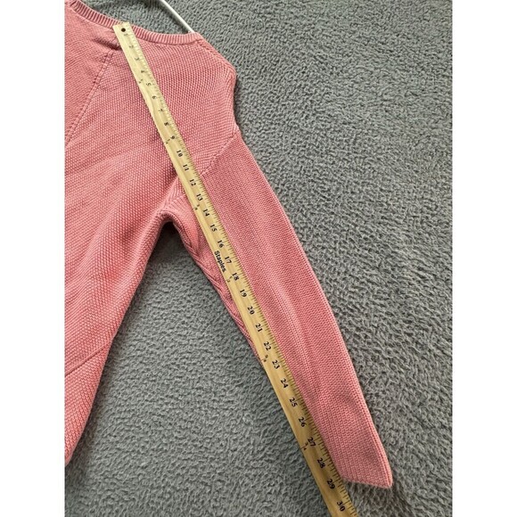 Talbots Sweater Womens XL Petite Pink Long Sleeve Round Neck Pure Cotton - Picture 8 of 9